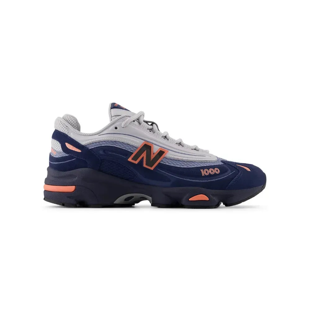 New Balance 1000 – Cinza/Azul/Laranja