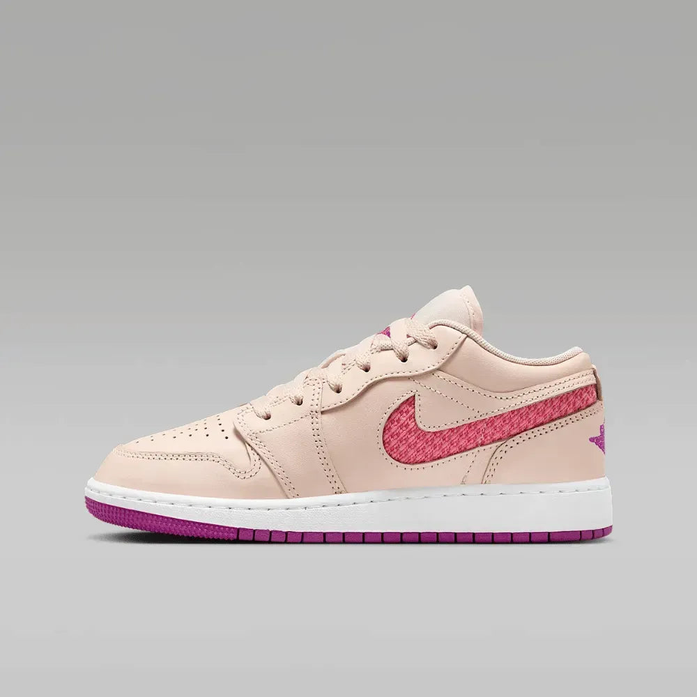 Air Jordan 1 Low SE GS - Creme/Rosa