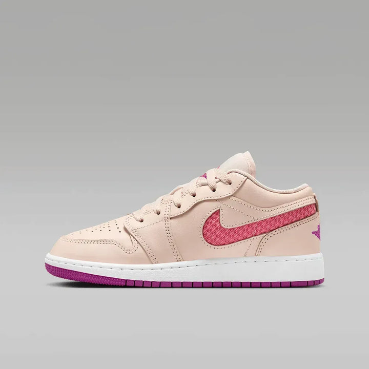Air Jordan 1 Low SE GS - Creme/Rosa