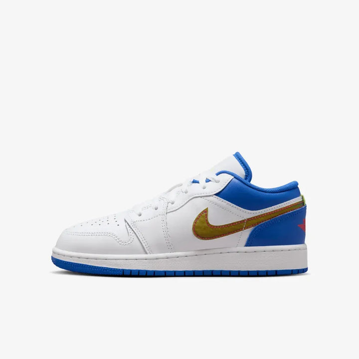 Air Jordan 1 Low SE - Branco/Azul/Dourado