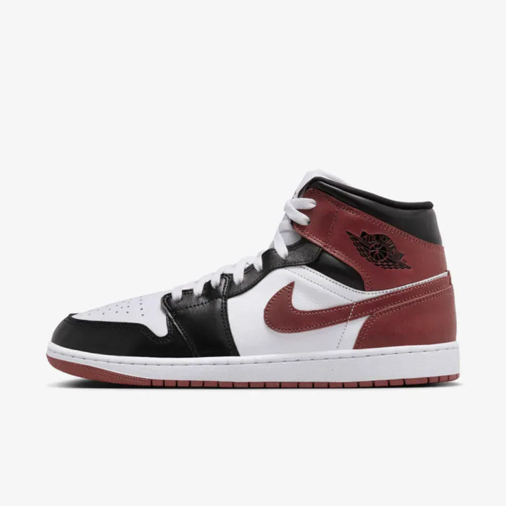 Air Jordan 1 Mid SE - Branco/Preto/Vermelho