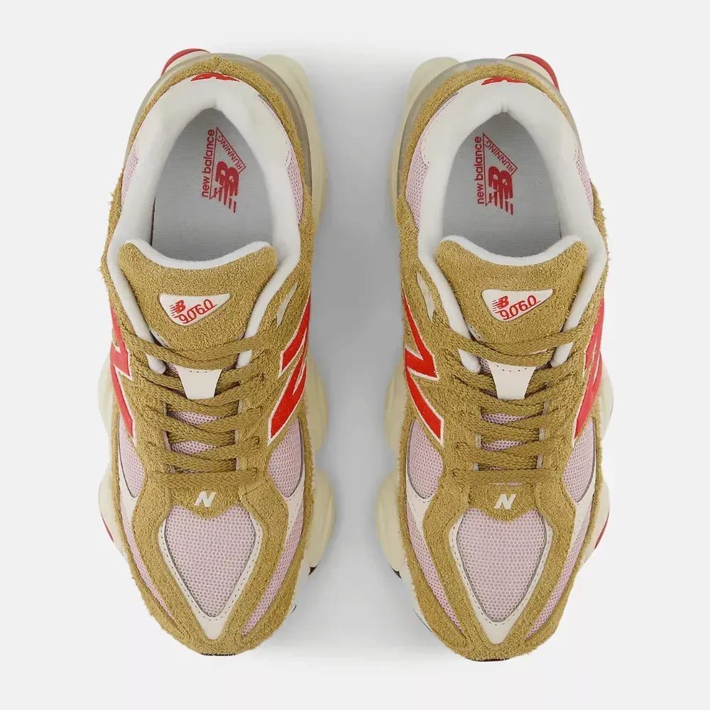 New Balance 9060 - Mostarda/Rosa claro/Vermelho