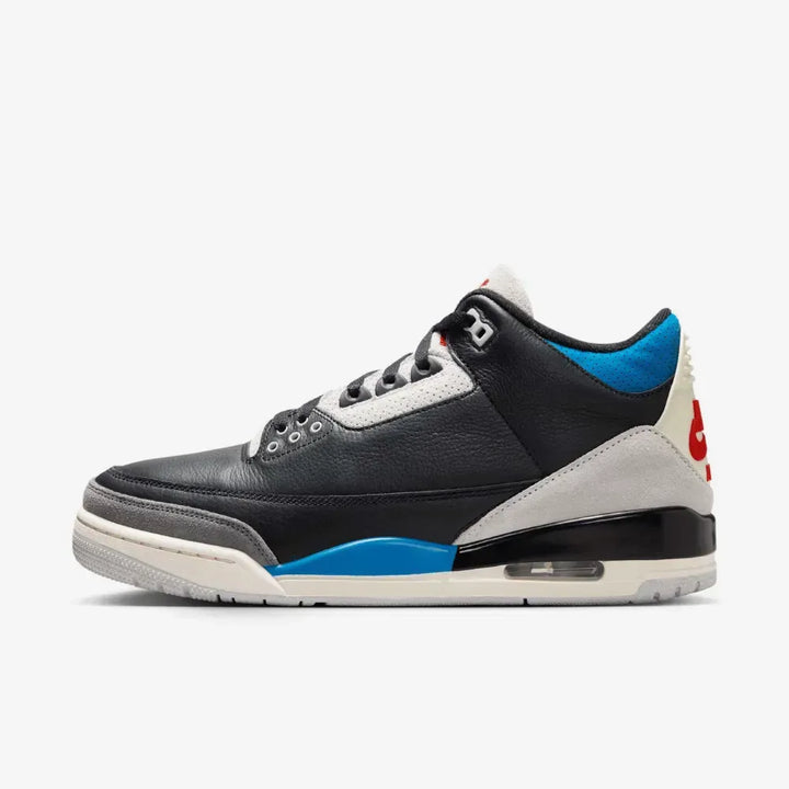 Air Jordan 3 OG - Preto/Azul/Cinza