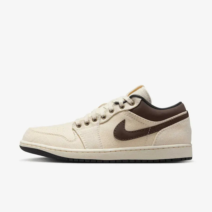 Air Jordan 1 Low Premium - Bege/Marrom