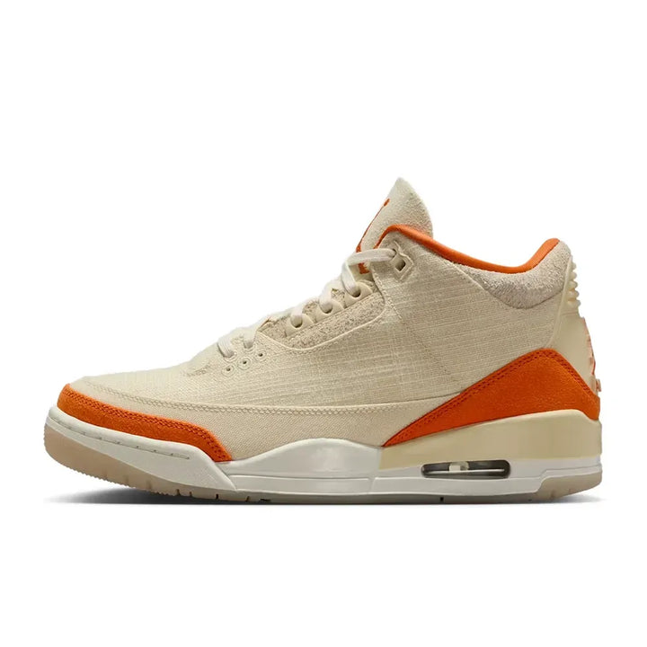 Air Jordan 3 - Bege Areia/Laranja