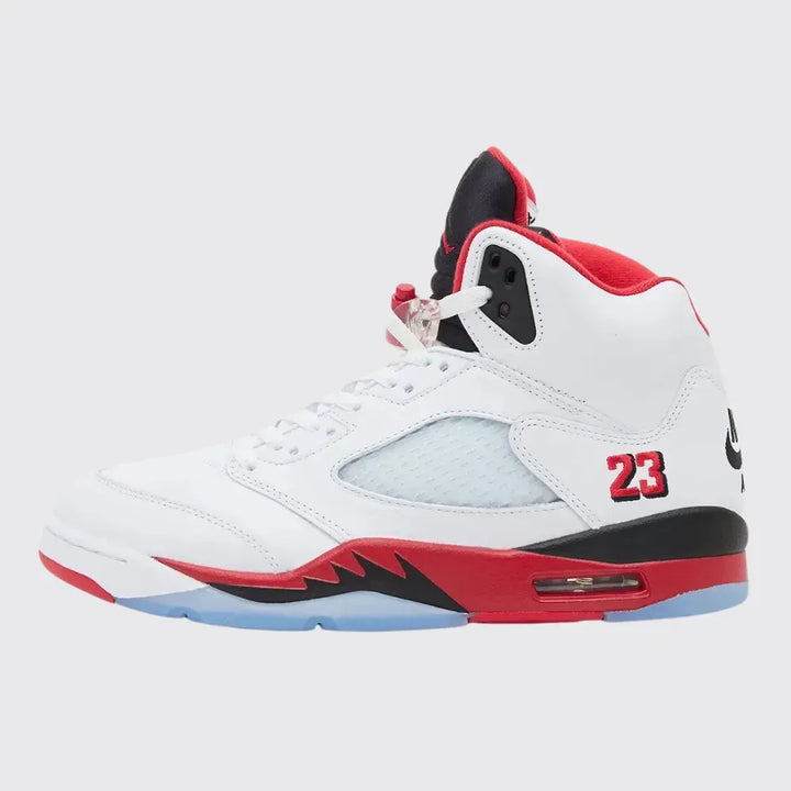 Air Jordan 5 - Branco/Vermelho/Preto