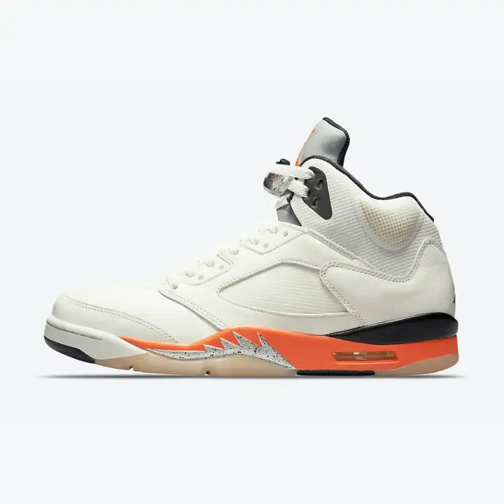 Air Jordan 5 - Off White/Laranja/Preto
