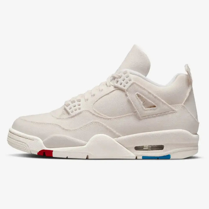 Air Jordan 4 - Off White/Vermelho/Azul