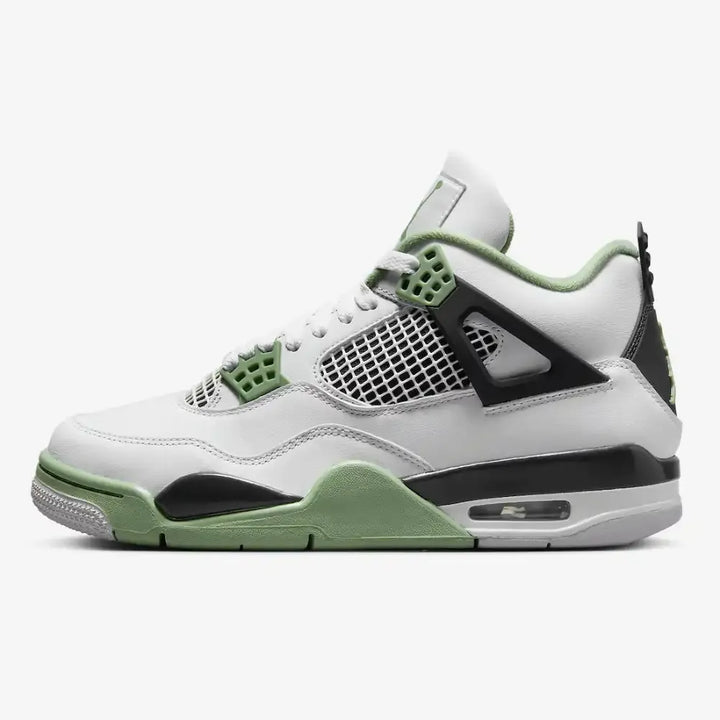 Air Jordan 4 - Branco/Preto/Verde Menta