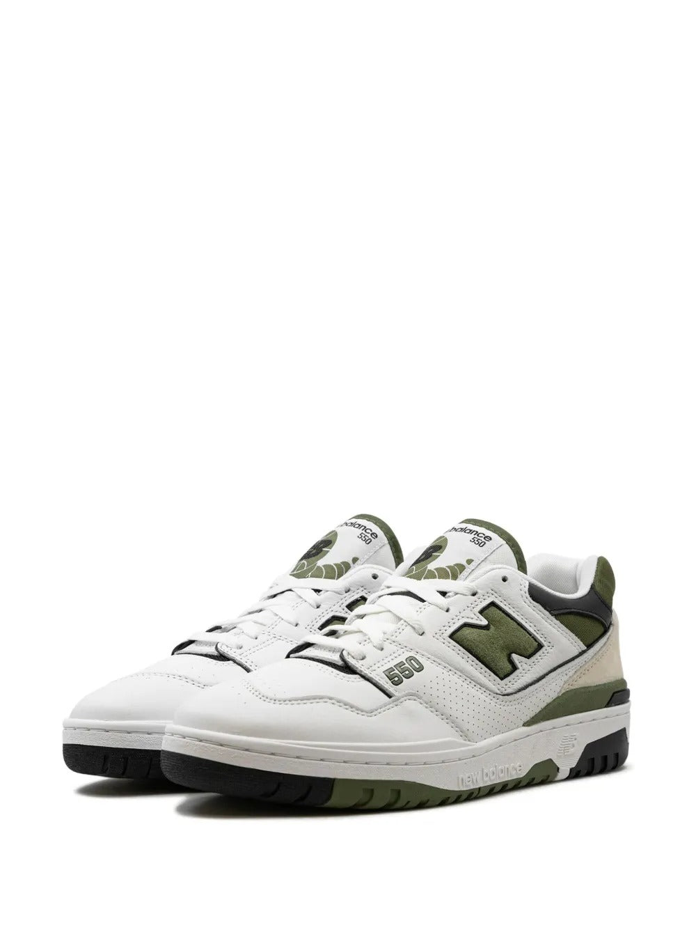 New Balance 550 - Branco/Verde Oliva/Bege