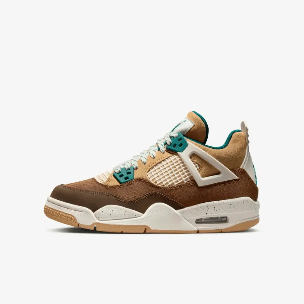 Air Jordan 4 - Marrom/Caramelo/Verde Petróleo