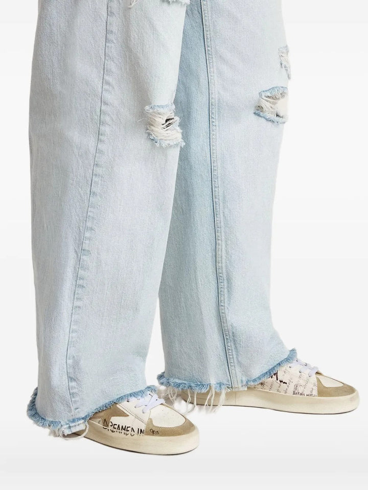 Golden Goose Stardan – Branco/Bege com Estampa Grafite