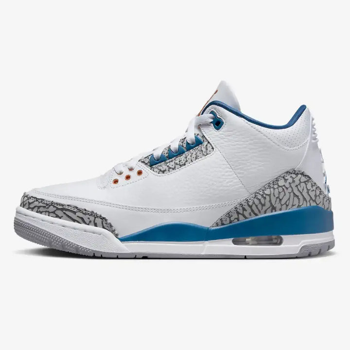Air Jordan 3 - Branco/Azul Profundo