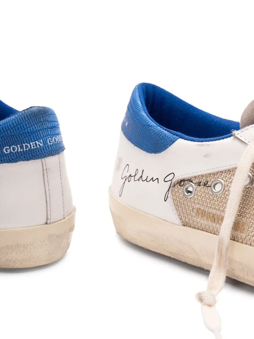 Golden Goose Superstar - Bege/Prata/Azul