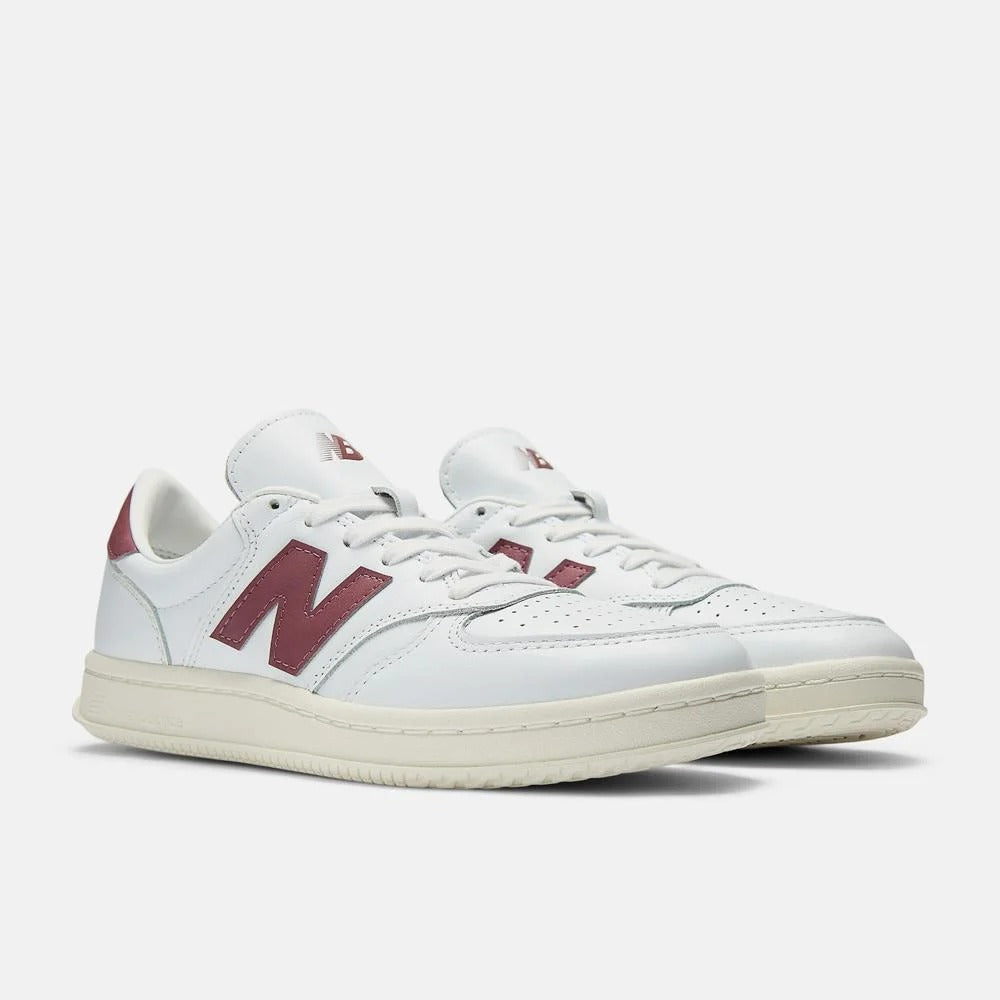New Balance T500 - Branco/Bordô