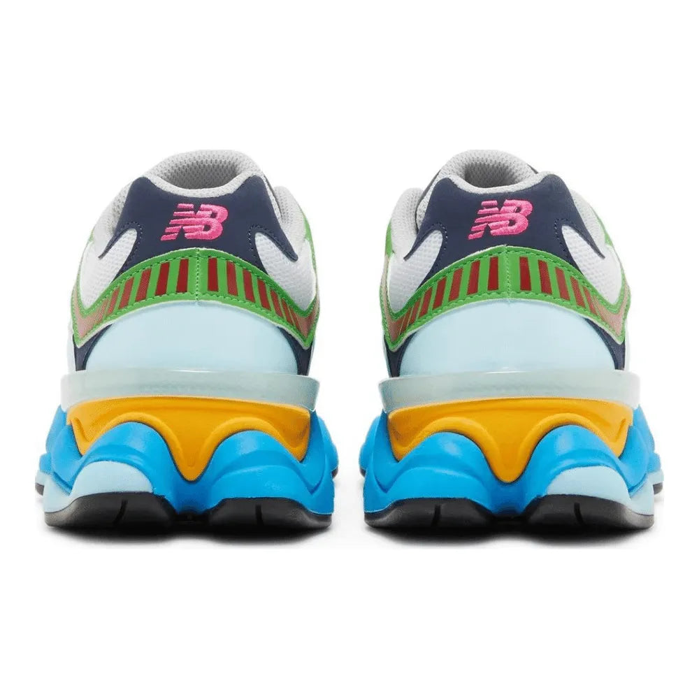 New Balance 9060 - Azul Claro/Verde/Amarelo