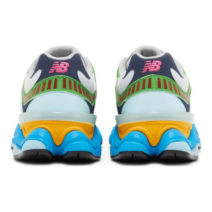 New Balance 9060 - Azul Claro/Verde/Amarelo