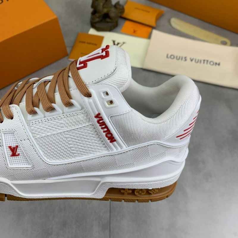 Louis Vuitton LV Trainer – Branco/Vermelho