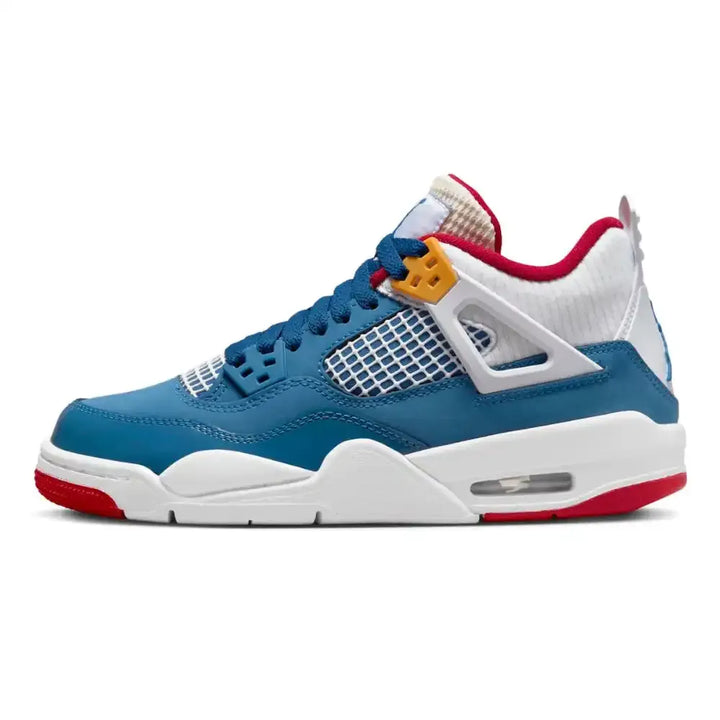 Air Jordan 4 - Azul Profundo/Branco/Vermelho