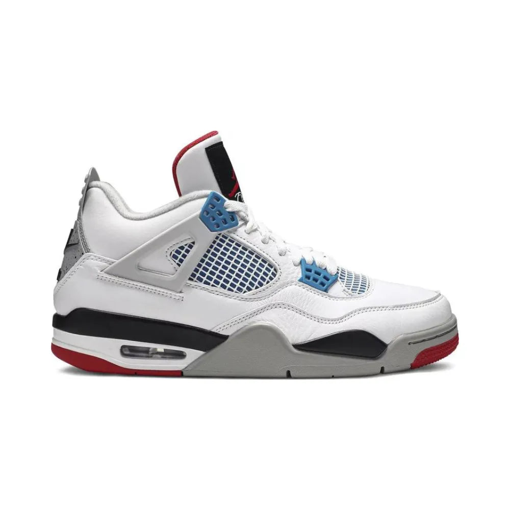 Air Jordan 4 - Branco/Cinza/Azul