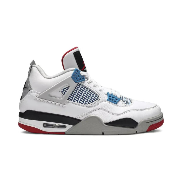 Air Jordan 4 - Branco/Cinza/Azul