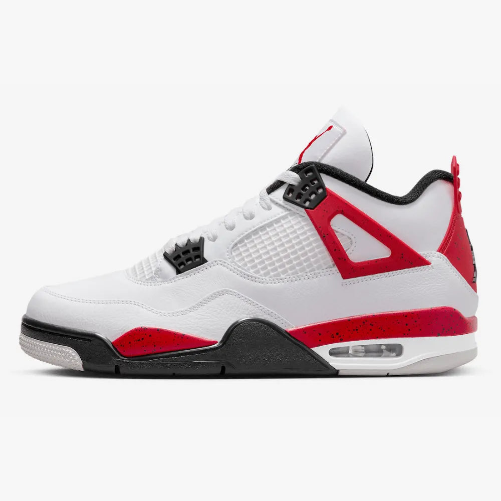 Air Jordan 4 - Branco/Vermelho/Preto