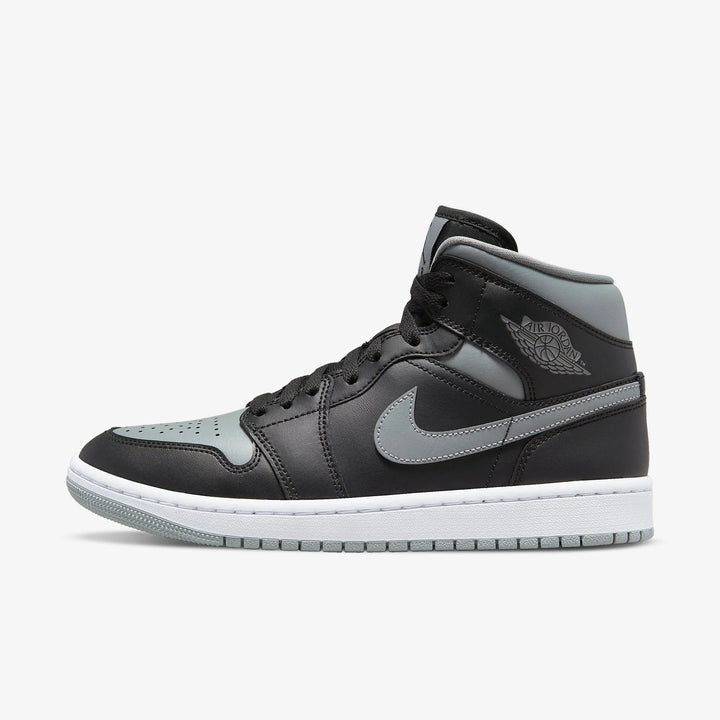 Jordan 1 Mid - Preto/Cinza/Branco