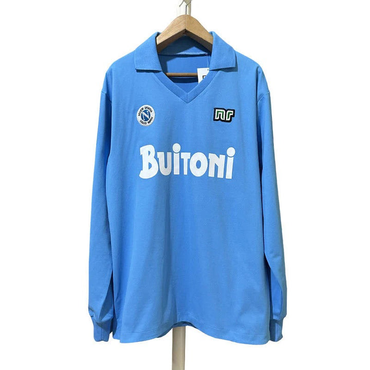 Camisa Retrô Napoli 1986/87 Home - Manga Longa