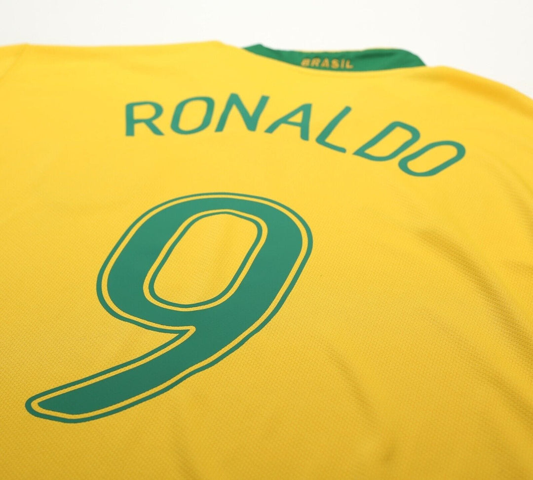 Camisa Retrô Brasil 2006 Home - Ronaldo #9 (Pronta Entrega)