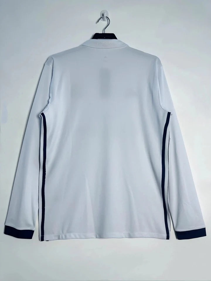 Camisa Retrô Real Madrid 2016/17 Home - Manga Longa