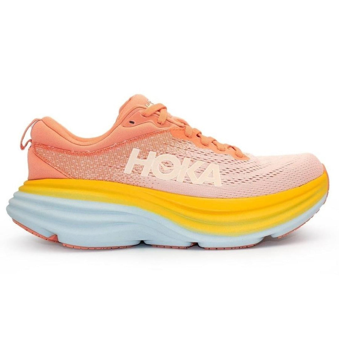 Hoka Bondi 8 – Pêssego/Amarelo