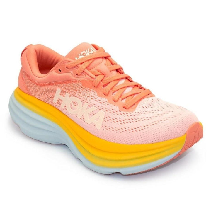 Hoka Bondi 8 – Pêssego/Amarelo