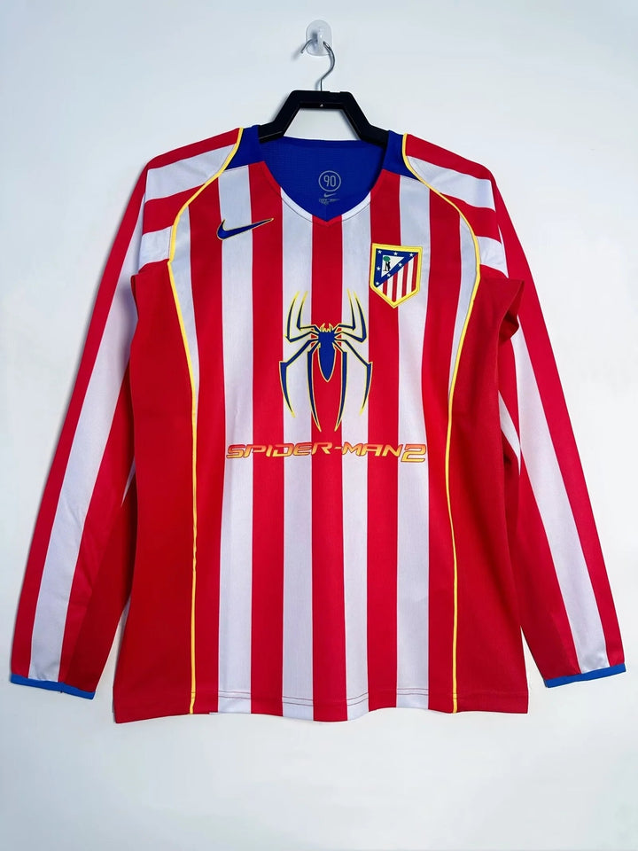 Camisa Retrô Atlético de Madrid 2004/05 Home - Manga Longa