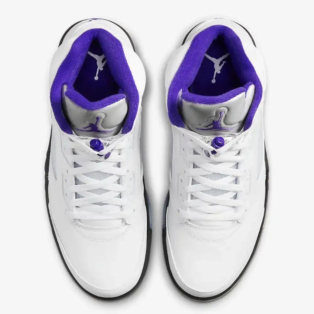 Air Jordan 5 - Branco/Roxo Escuro