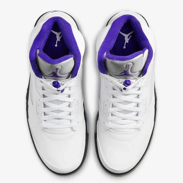 Air Jordan 5 - Branco/Roxo Escuro