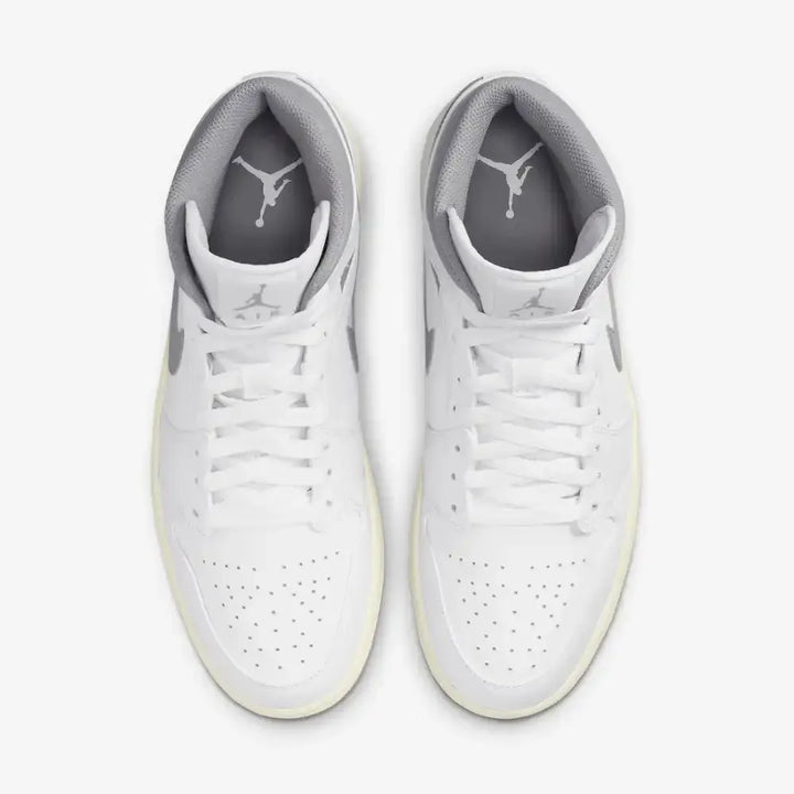Jordan 1 Mid - Branco/Cinza Neutro