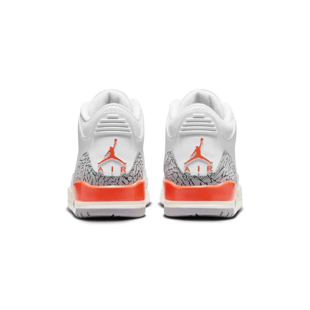 Air Jordan 3 - Branco/Cinza/Laranja