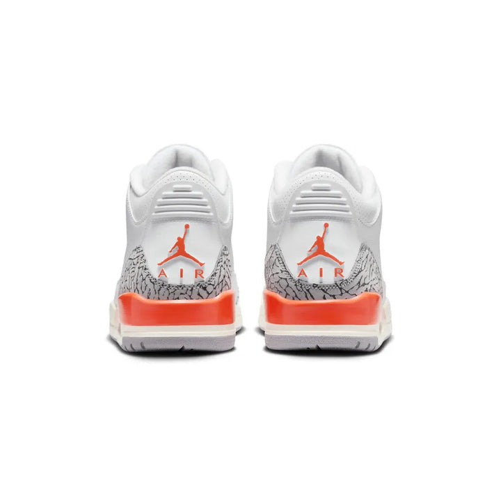 Air Jordan 3 - Branco/Cinza/Laranja