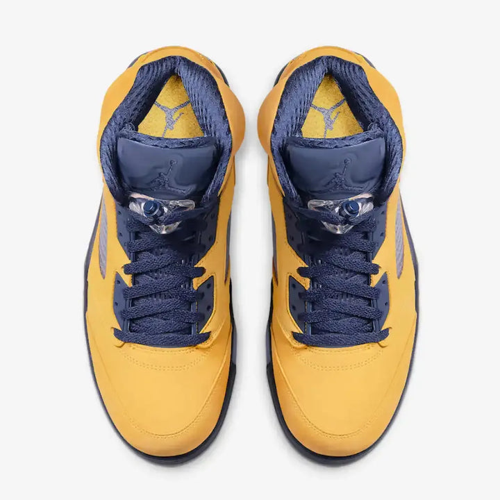 Air Jordan 5 - Amarelo/Azul Marinho