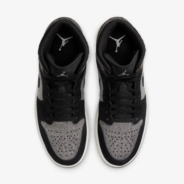 Air Jordan 1 Mid SE - Preto/Cinza Escuro