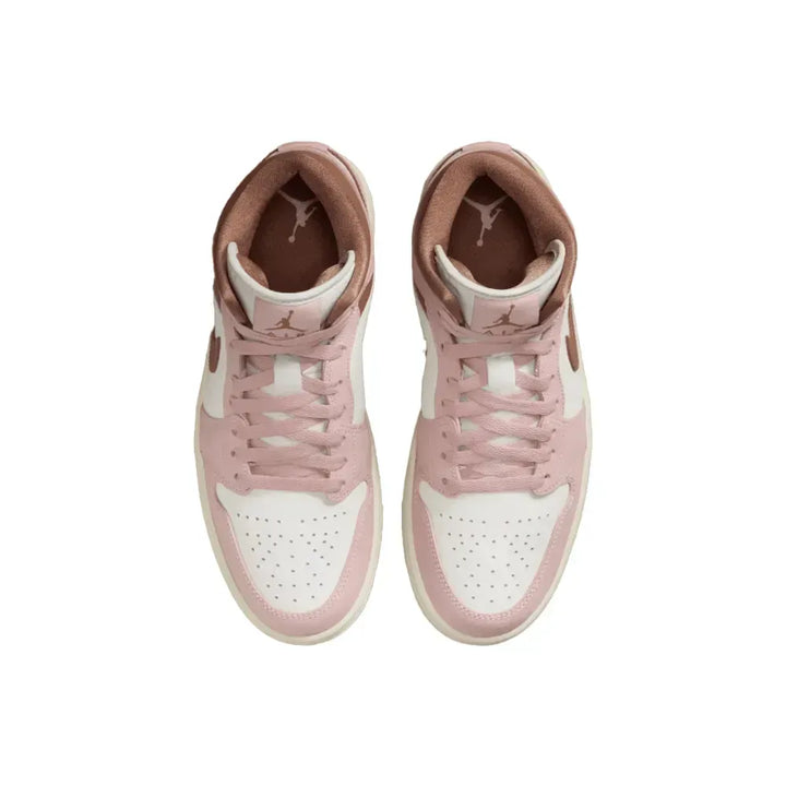 Air Jordan 1 Mid - Branco/Rosa