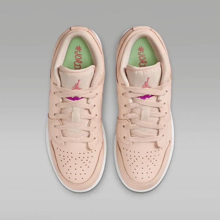 Air Jordan 1 Low SE GS - Creme/Rosa