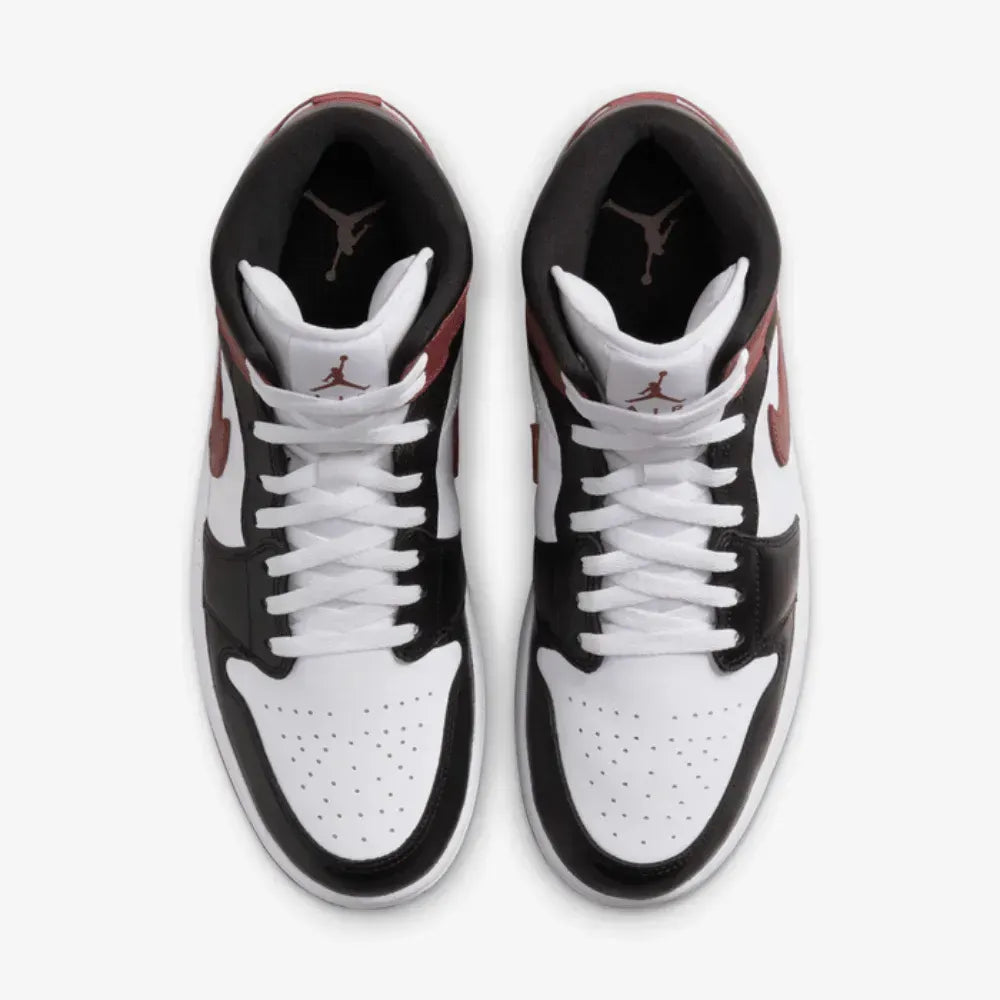 Air Jordan 1 Mid SE - Branco/Preto/Vermelho
