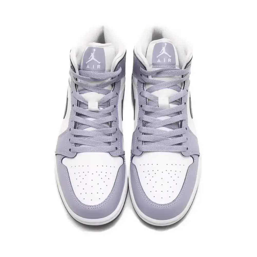 Air Jordan 1 Mid - Branco/Cinza