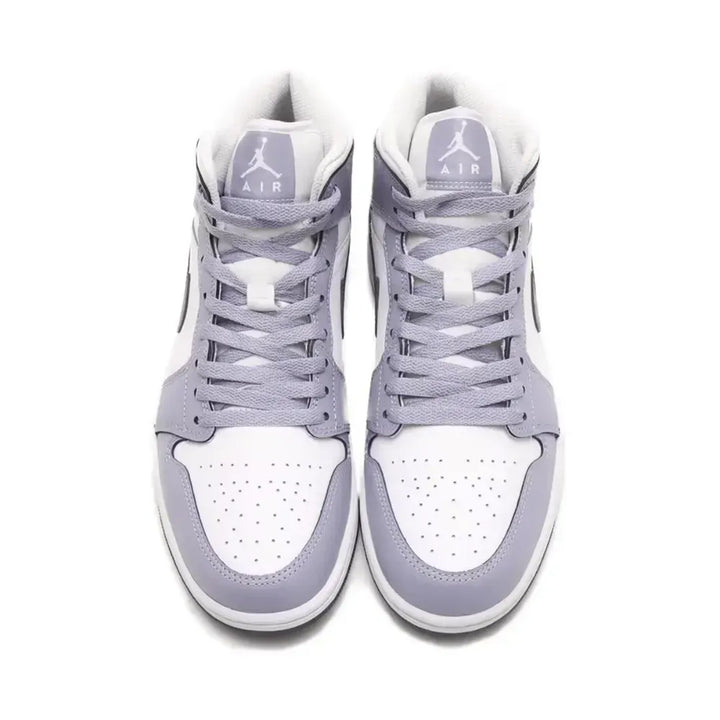 Air Jordan 1 Mid - Branco/Cinza