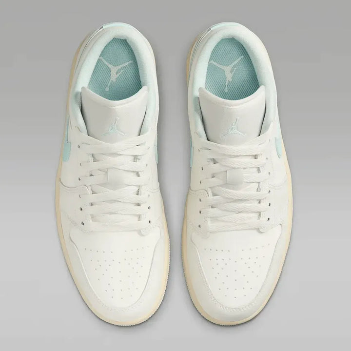 Air Jordan 1 Low - Creme/Ciano