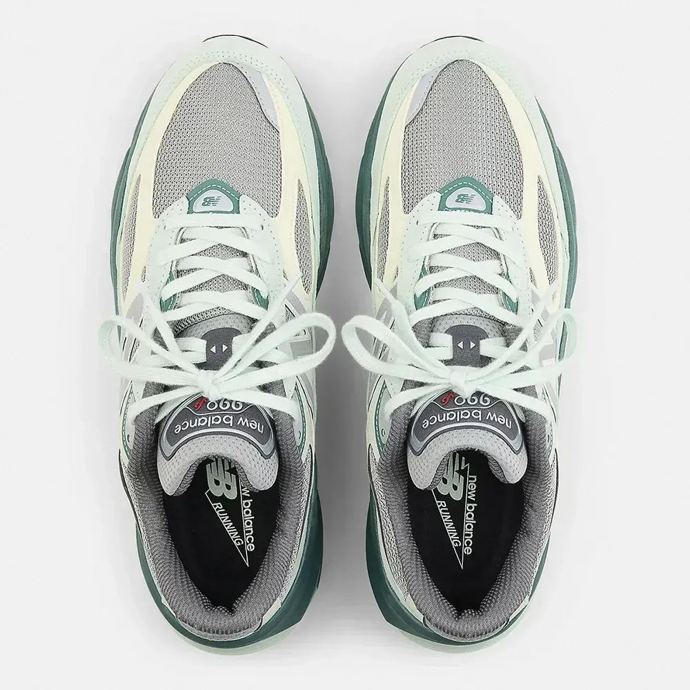 New Balance 990v6 MiUSA – Cinza/Bege/Verde