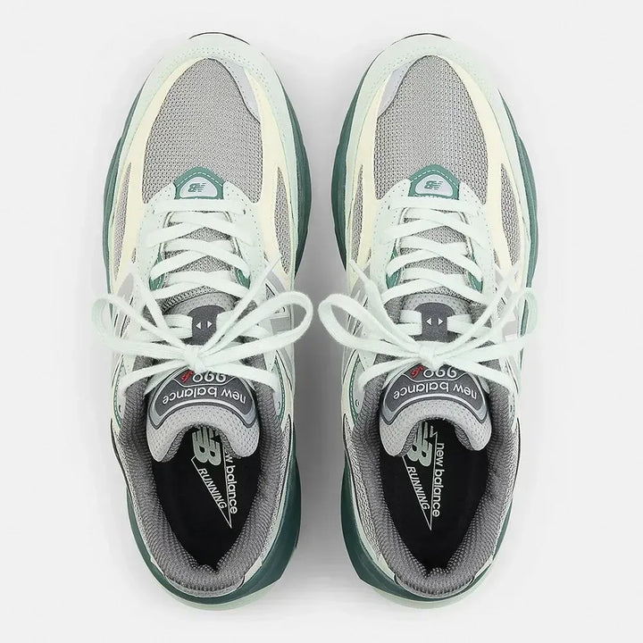 New Balance 990v6 MiUSA – Cinza/Bege/Verde