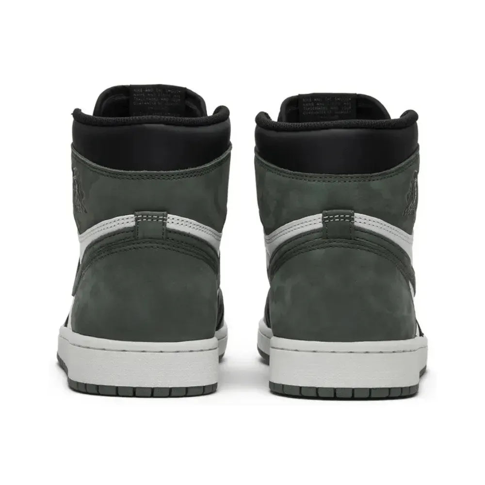 Jordan 1 Retro High - Branco/Preto/Verde Argila