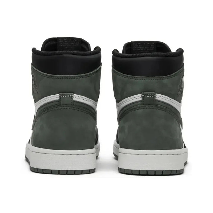 Jordan 1 Retro High - Branco/Preto/Verde Argila